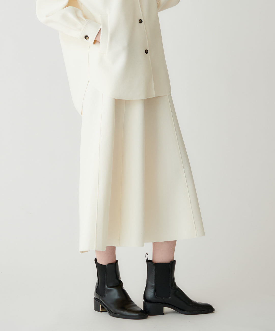 メルトンフレアスカート