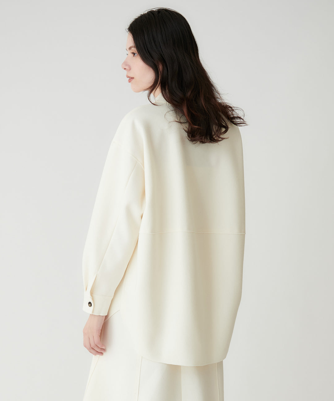 ソフトメルトンオーバーサイズシャツ