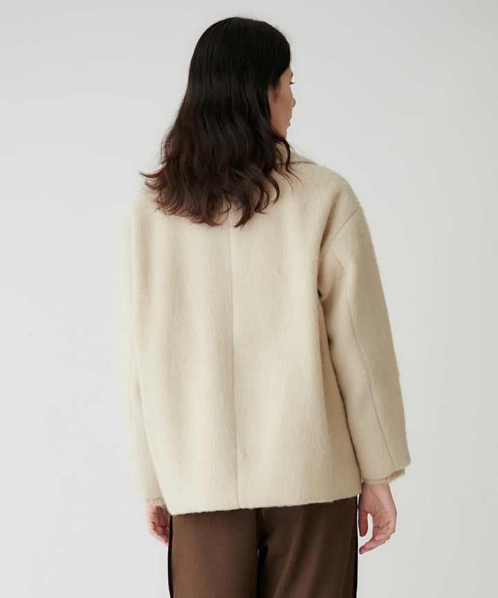 2WAYカラーミドル丈シャギーコート