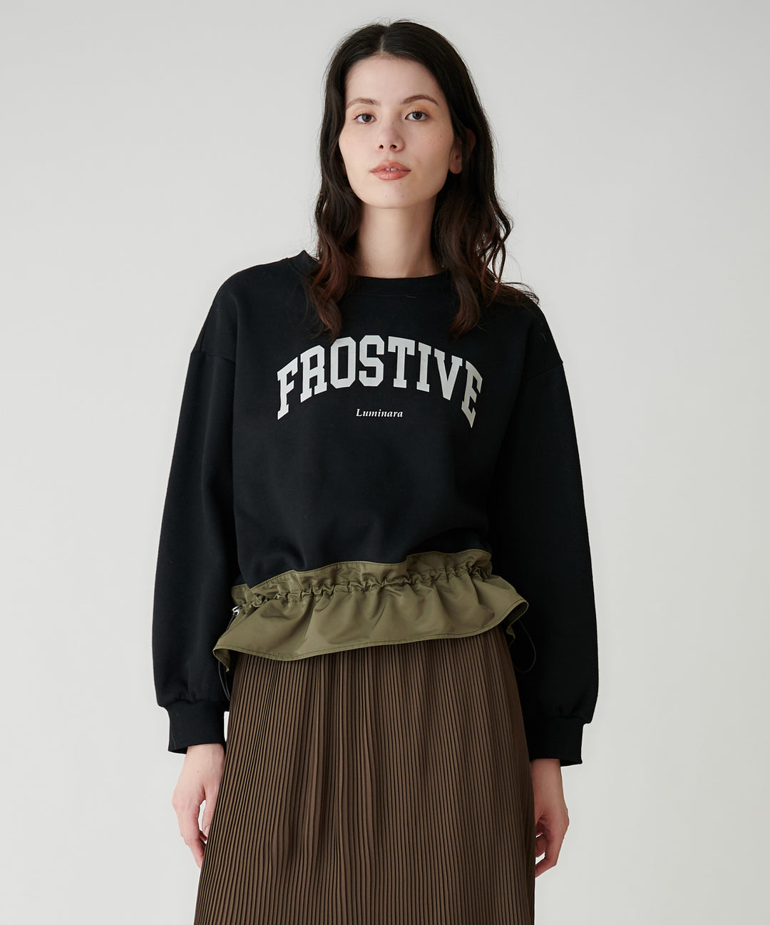 裾ドロストロゴスウェット