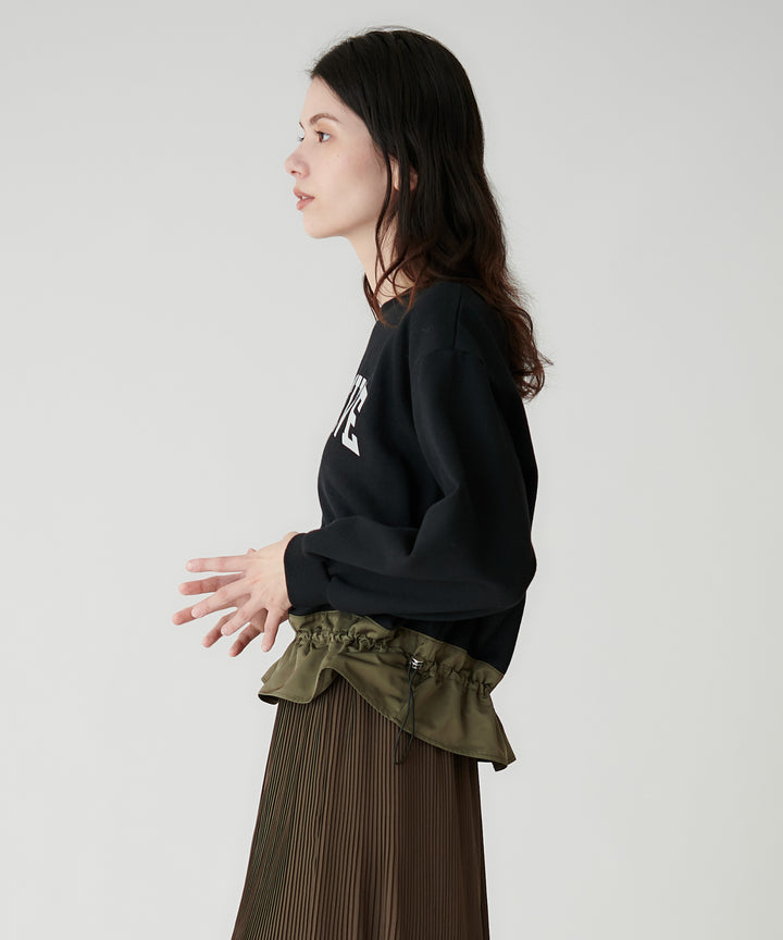 裾ドロストロゴスウェット