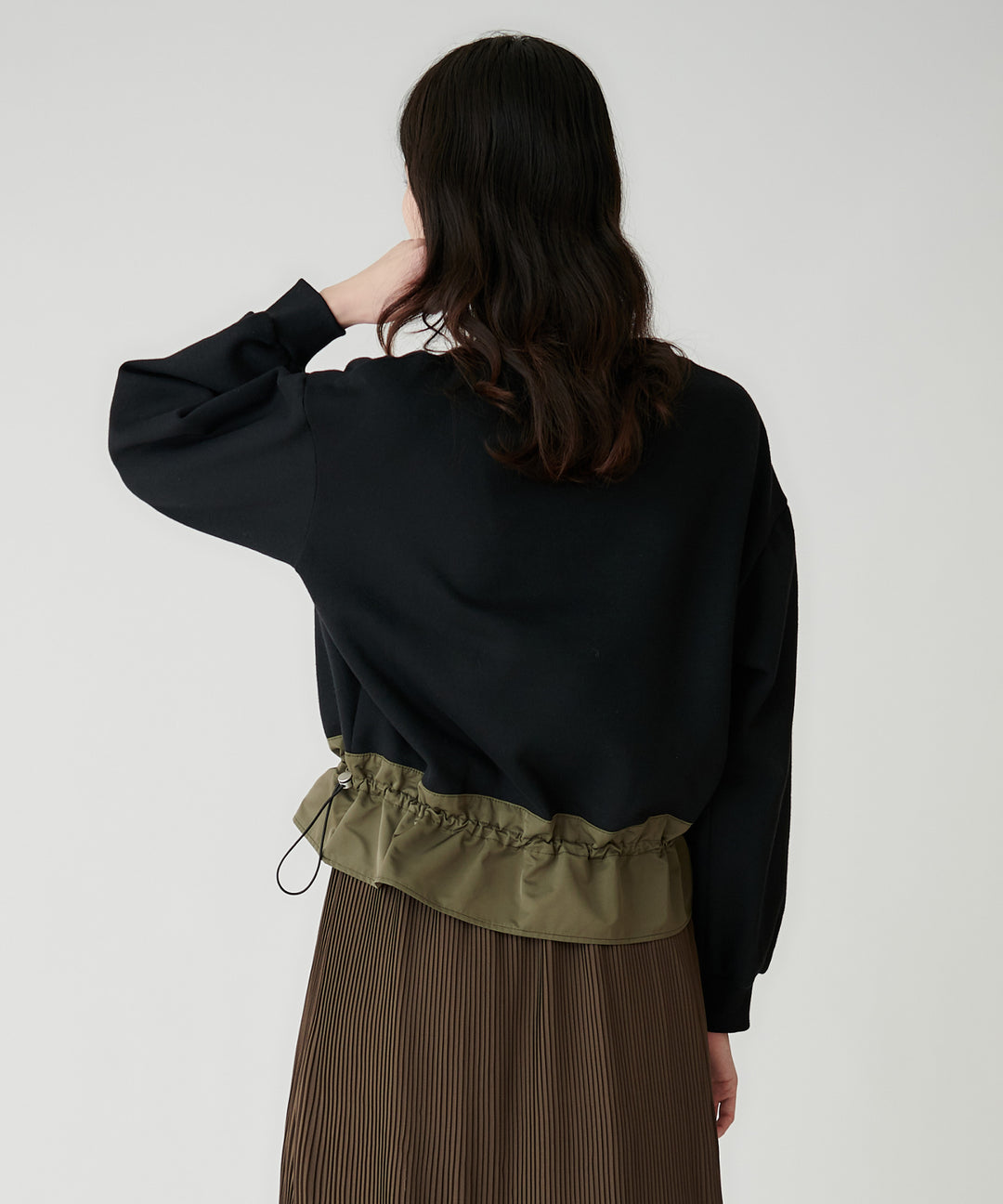 裾ドロストロゴスウェット