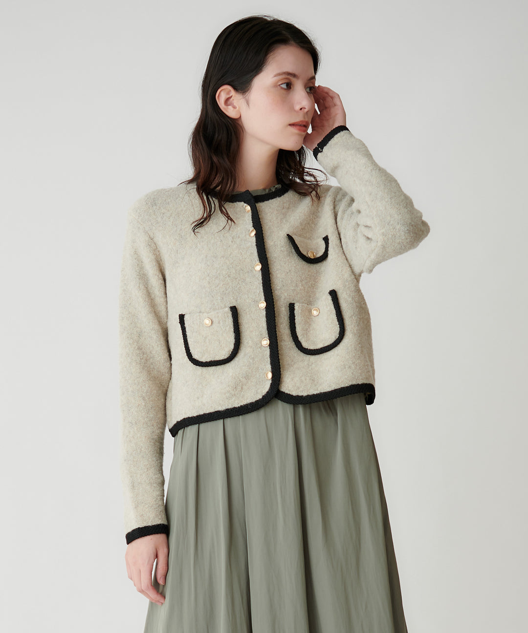 モデル　H：173cm / 38 / グレー