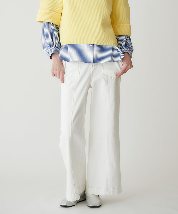 ワイドデニムパンツ