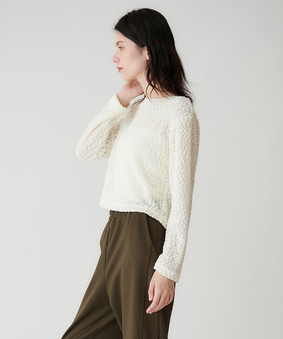 ポコポコレースカットソートップス