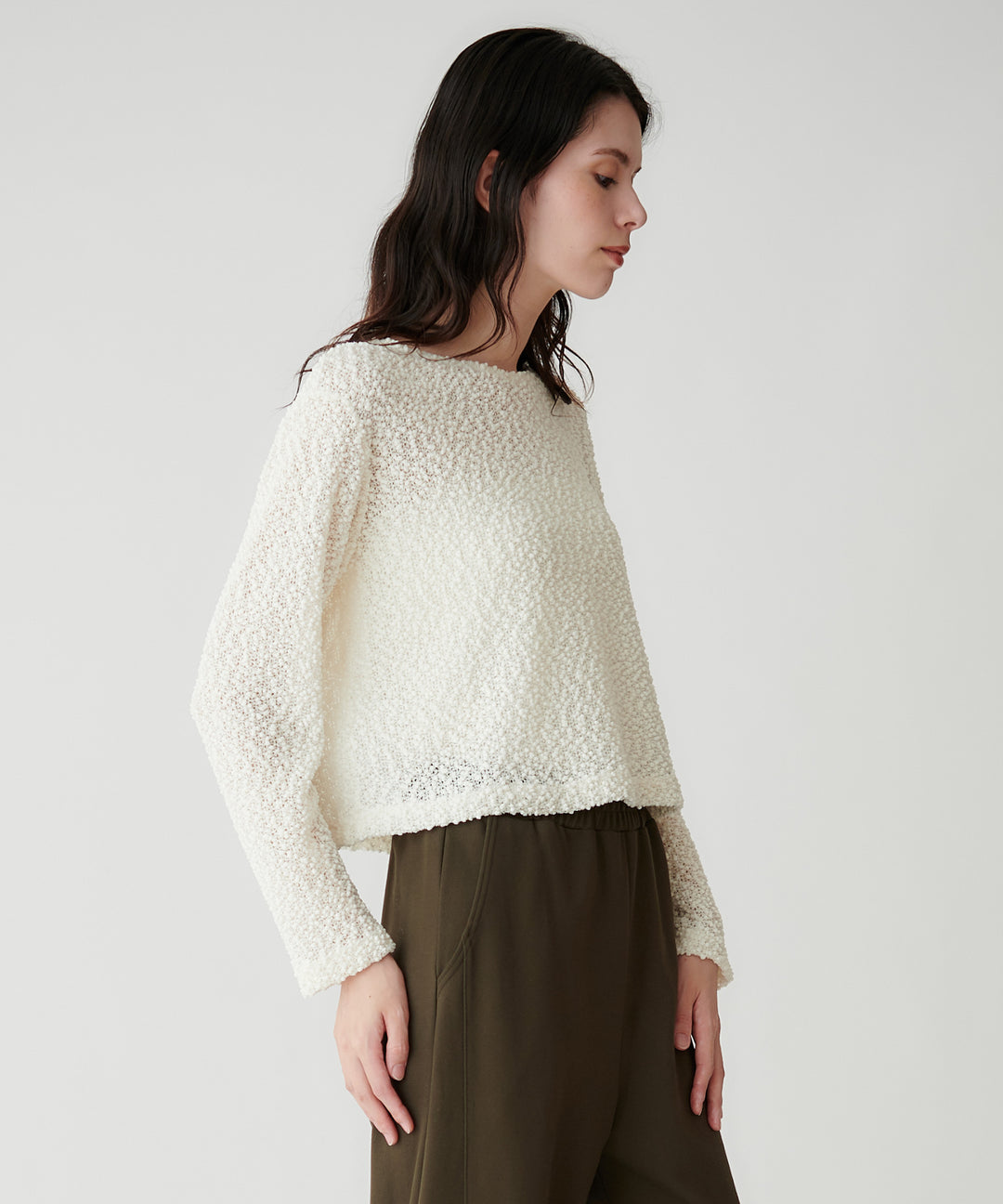 ポコポコレースカットソートップス