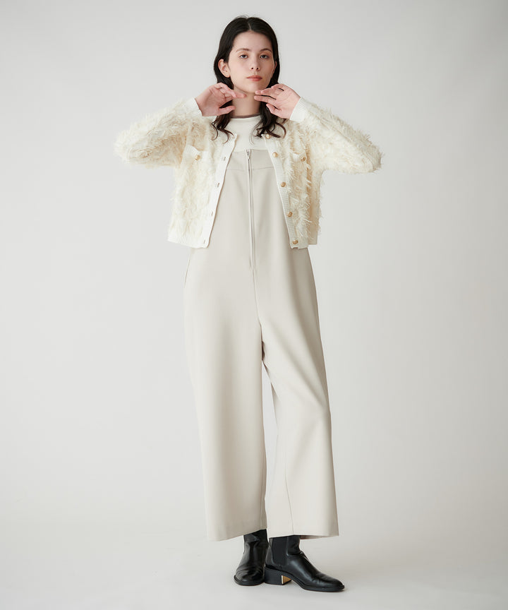 ベロアトリム裏起毛フライストップス