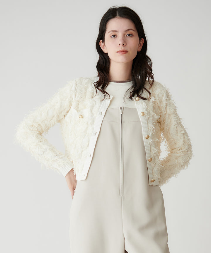 モデル H：173cm / 38 / オフホワイト