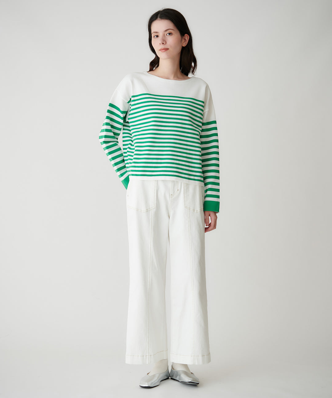 ワイドデニムパンツ