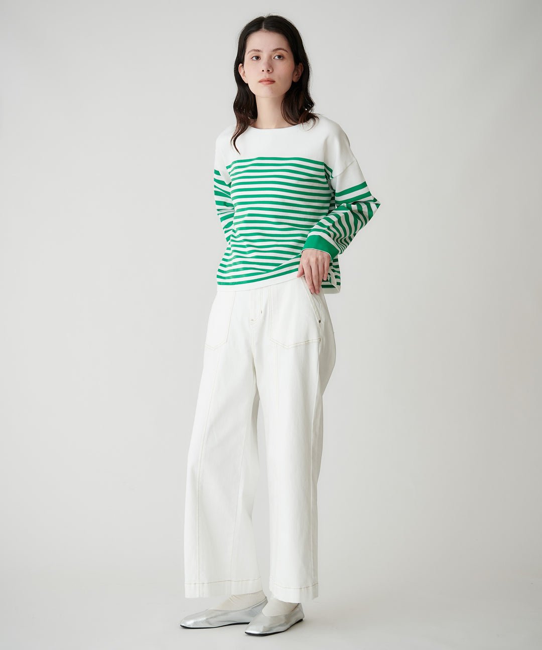 ワイドデニムパンツ