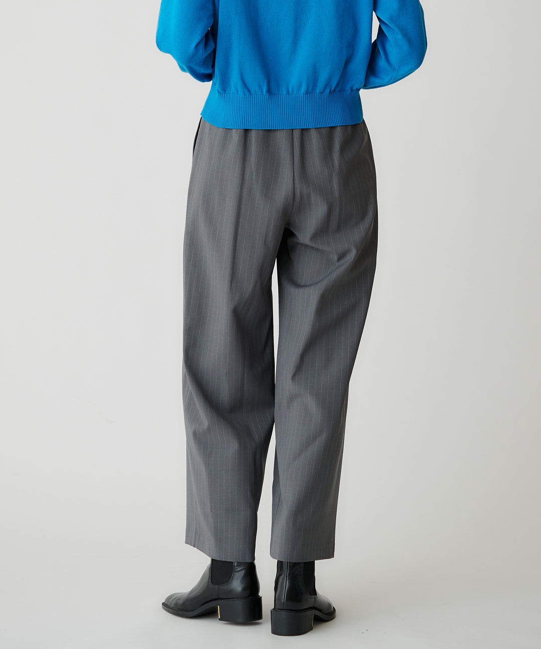 梳毛調シック&シンワイドテーパードパンツ