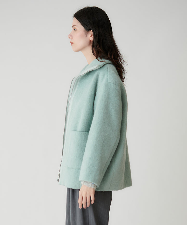 2WAYカラーミドル丈シャギーコート