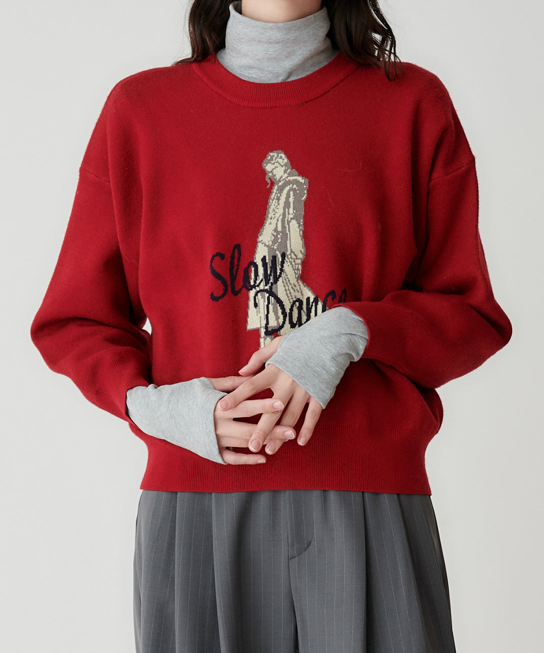 Mylanka柄ジャガードニット