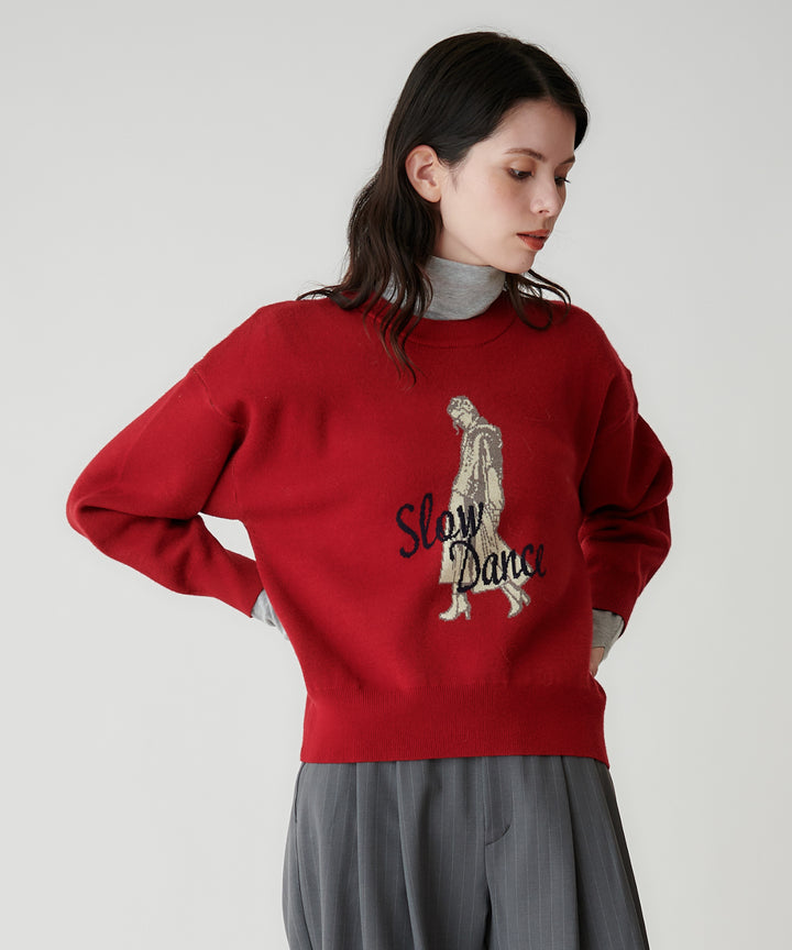 Mylanka柄ジャガードニット