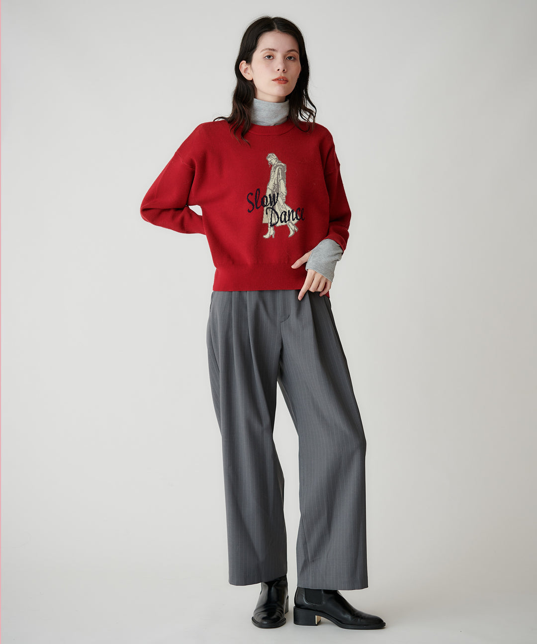 Mylanka柄ジャガードニット