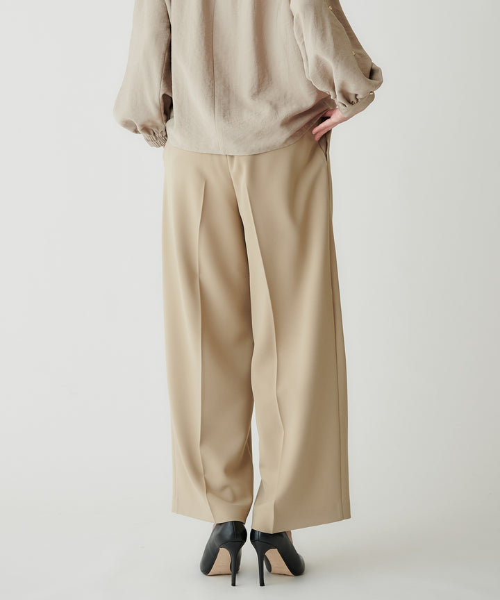 ウエストデザインワイドパンツ