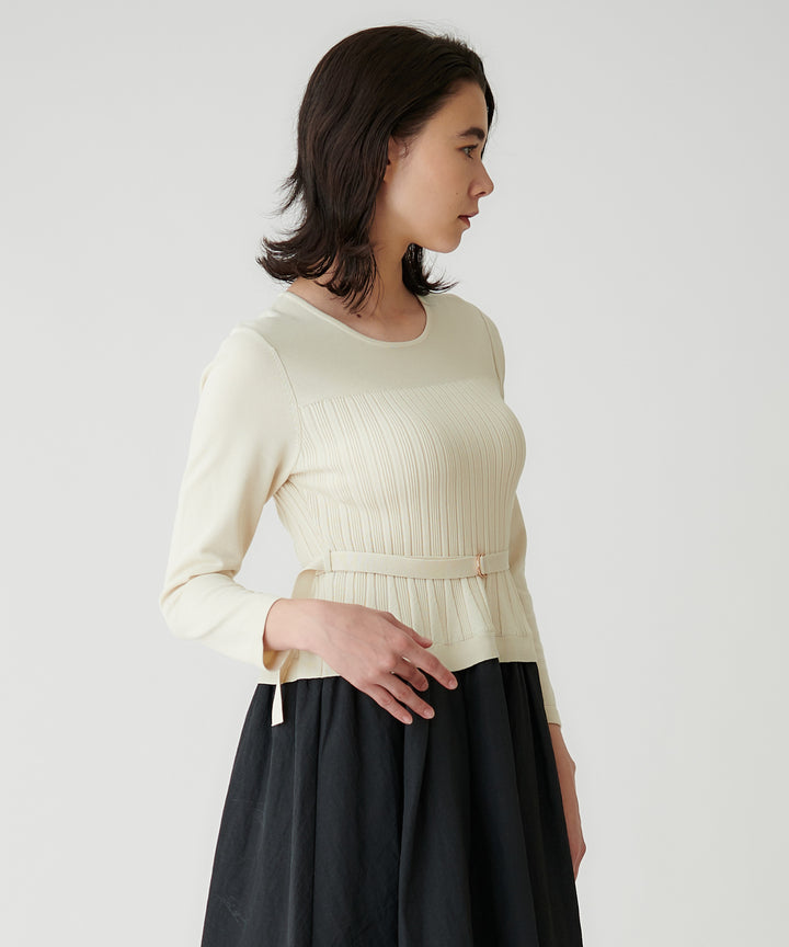 ウエストベルトドッキングワンピース