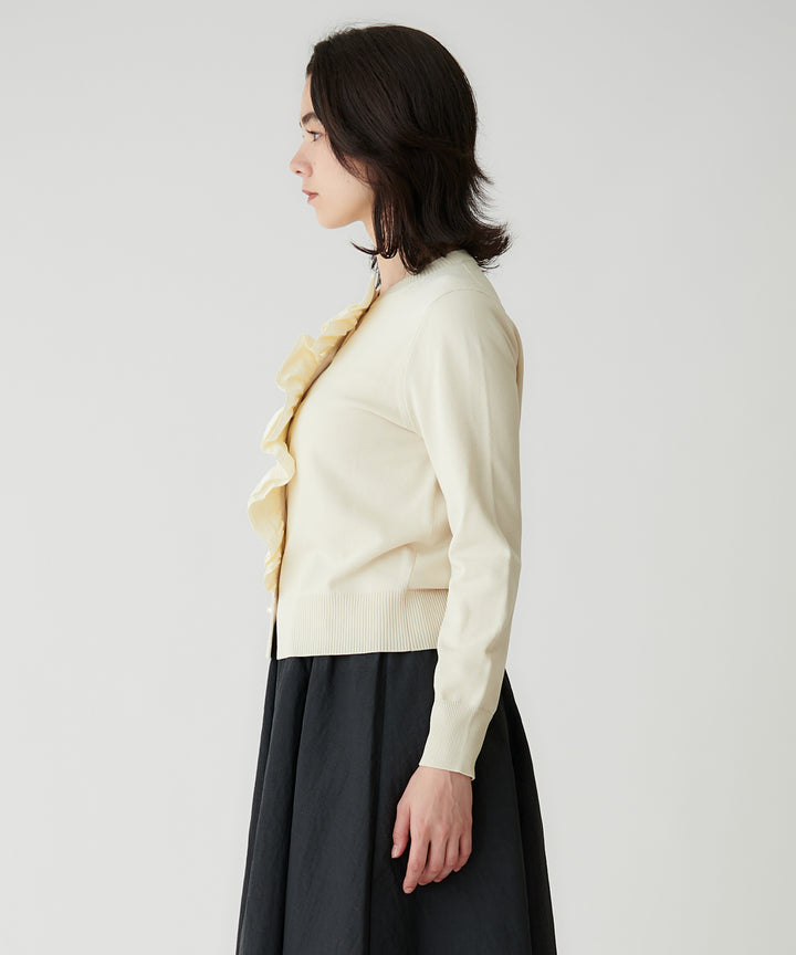 フリルデザインカーディガン