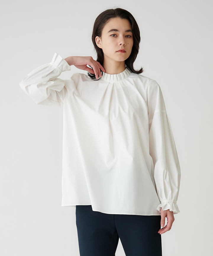フリルスタンドバックリボンブラウス