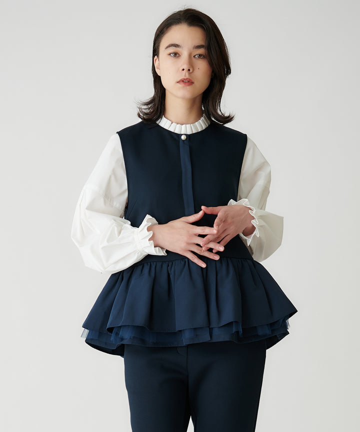 モデル H：172cm / 38 / ネイビー