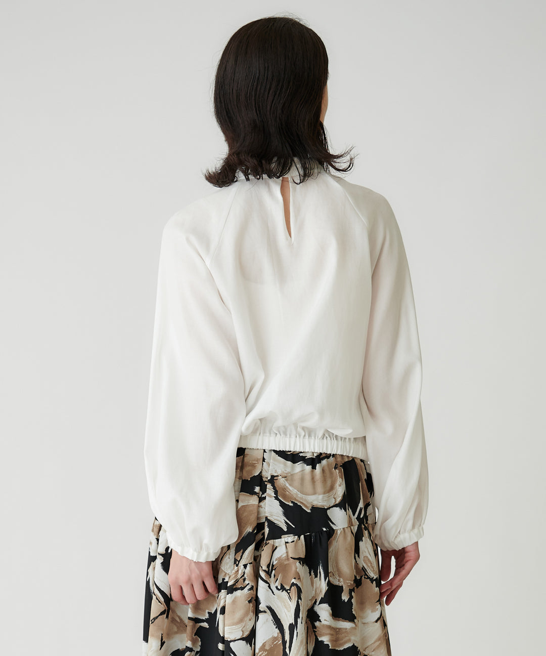 シアーリボンブラウス