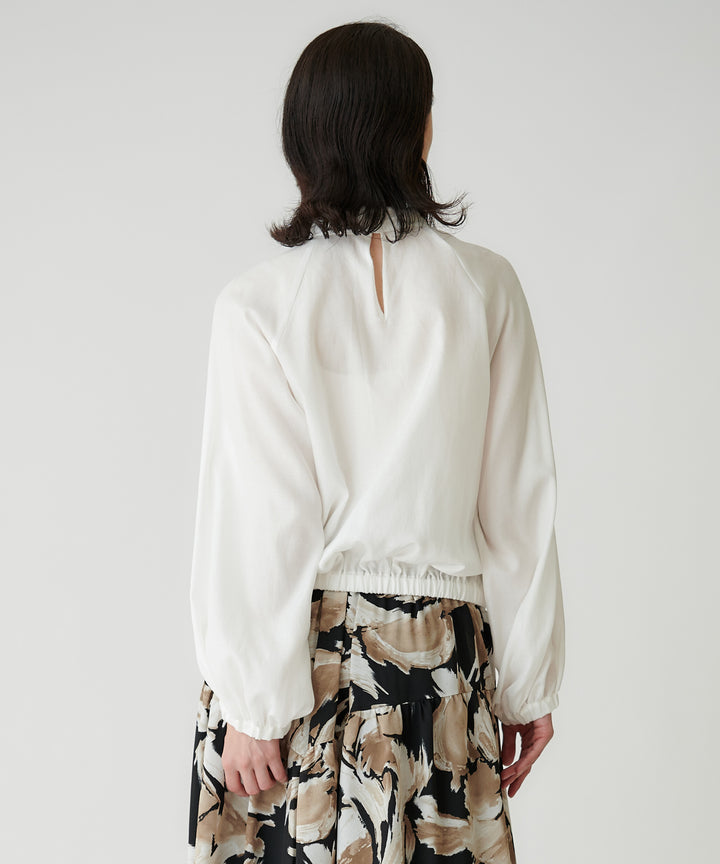 シアーリボンブラウス