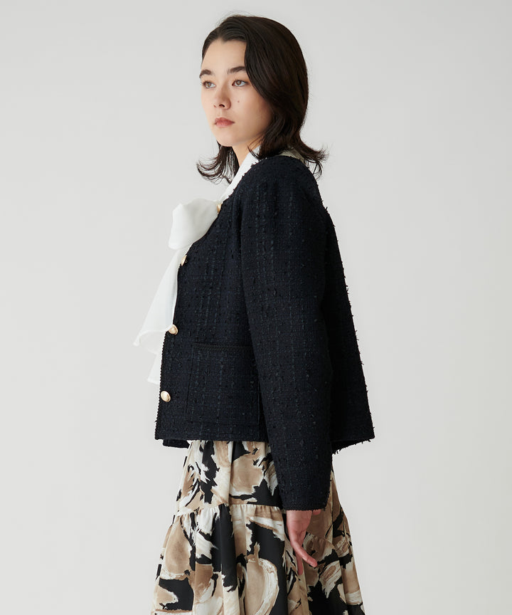 BEATRICEオリジナルツイードノーカラージャケット