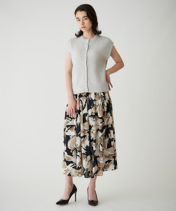 パールボタンラメニットベスト