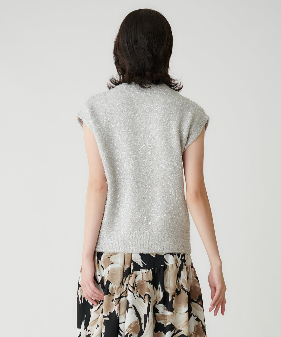 パールボタンラメニットベスト