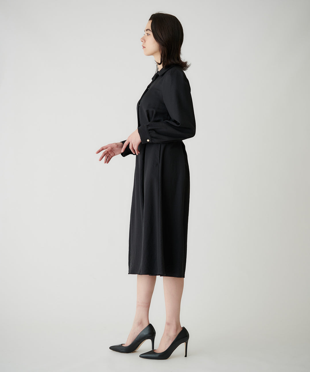 クラシカルシャツワンピース