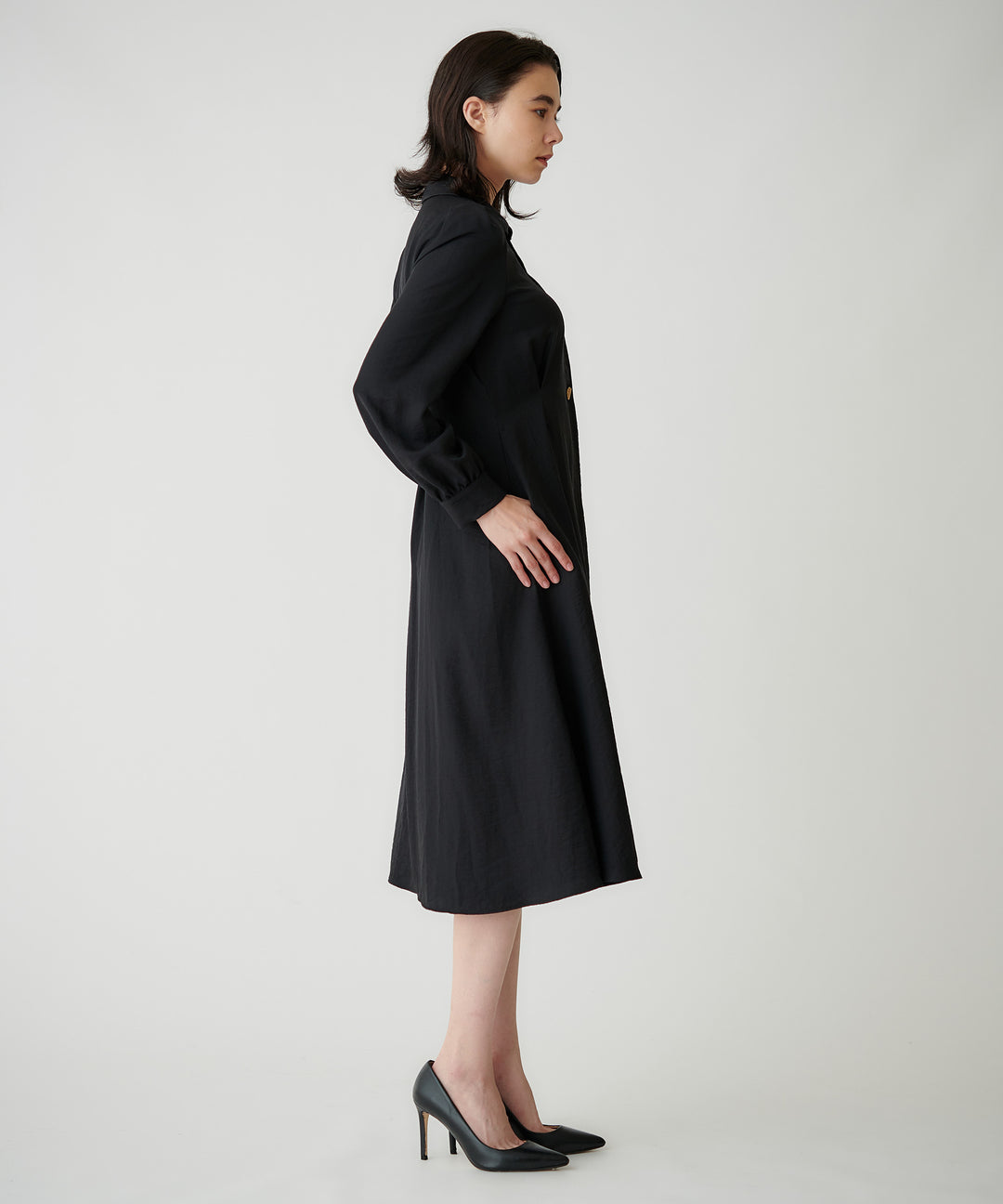 クラシカルシャツワンピース