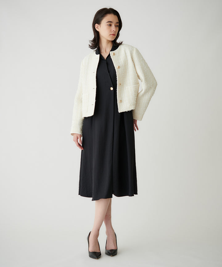 BEATRICEオリジナルツイードノーカラージャケット