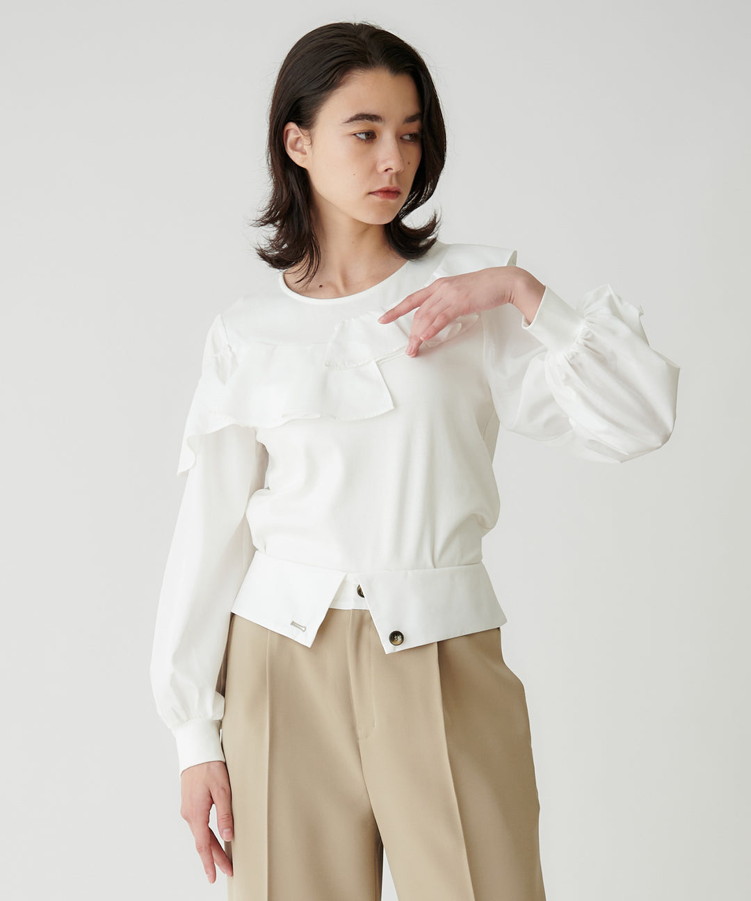 フリルドッキングトップス