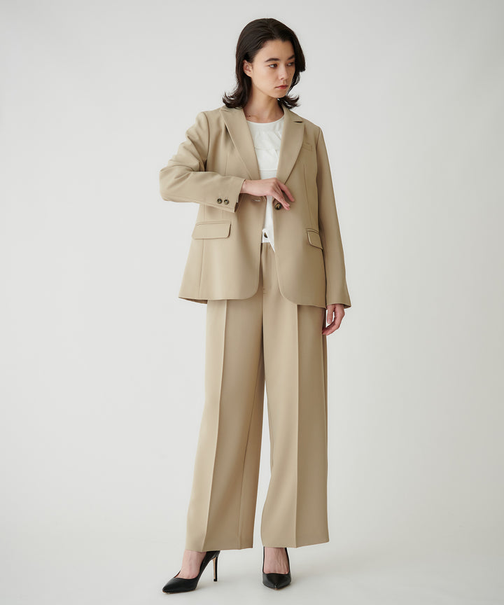 ウエストデザインワイドパンツ