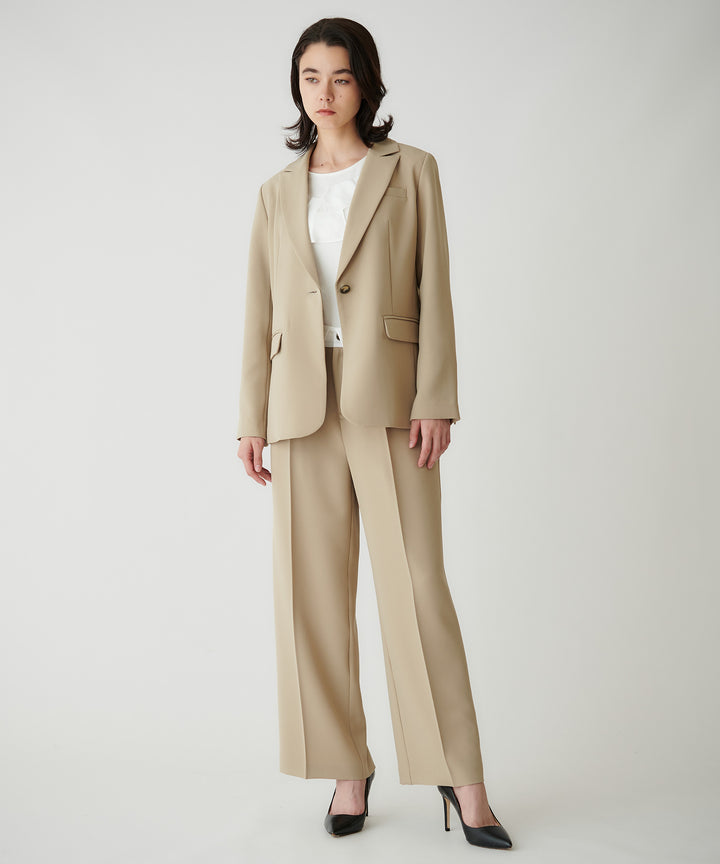 ウエストデザインワイドパンツ