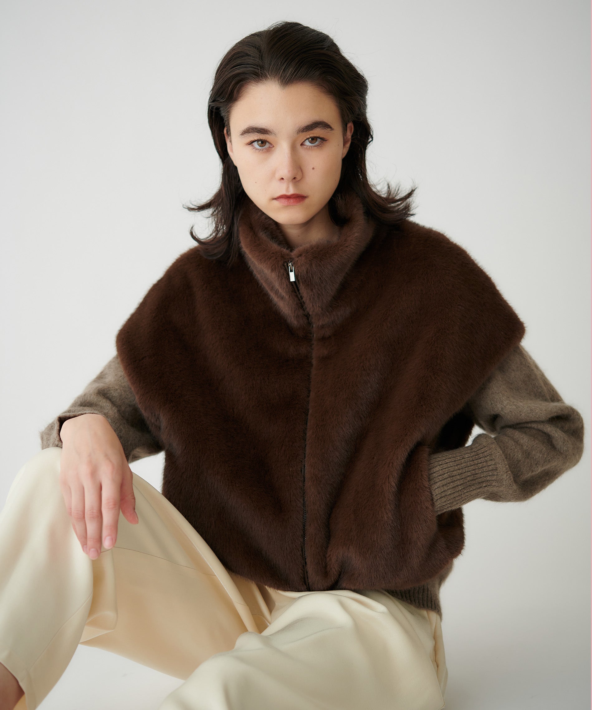 YAK混浅Vネックプルオーバー – FACE SANS FARD