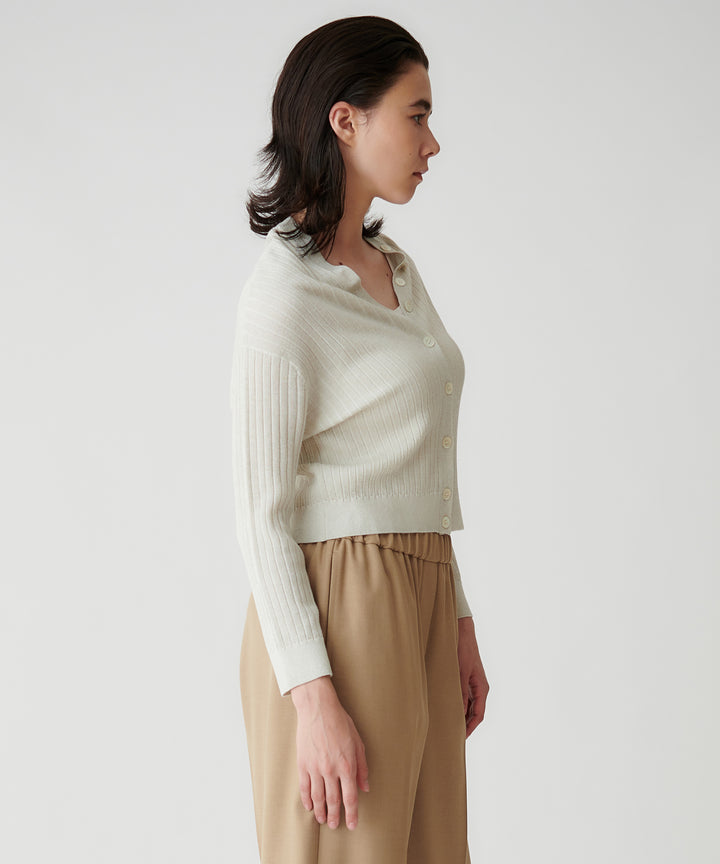 ラメツイード2WAY Vネックカーディガン