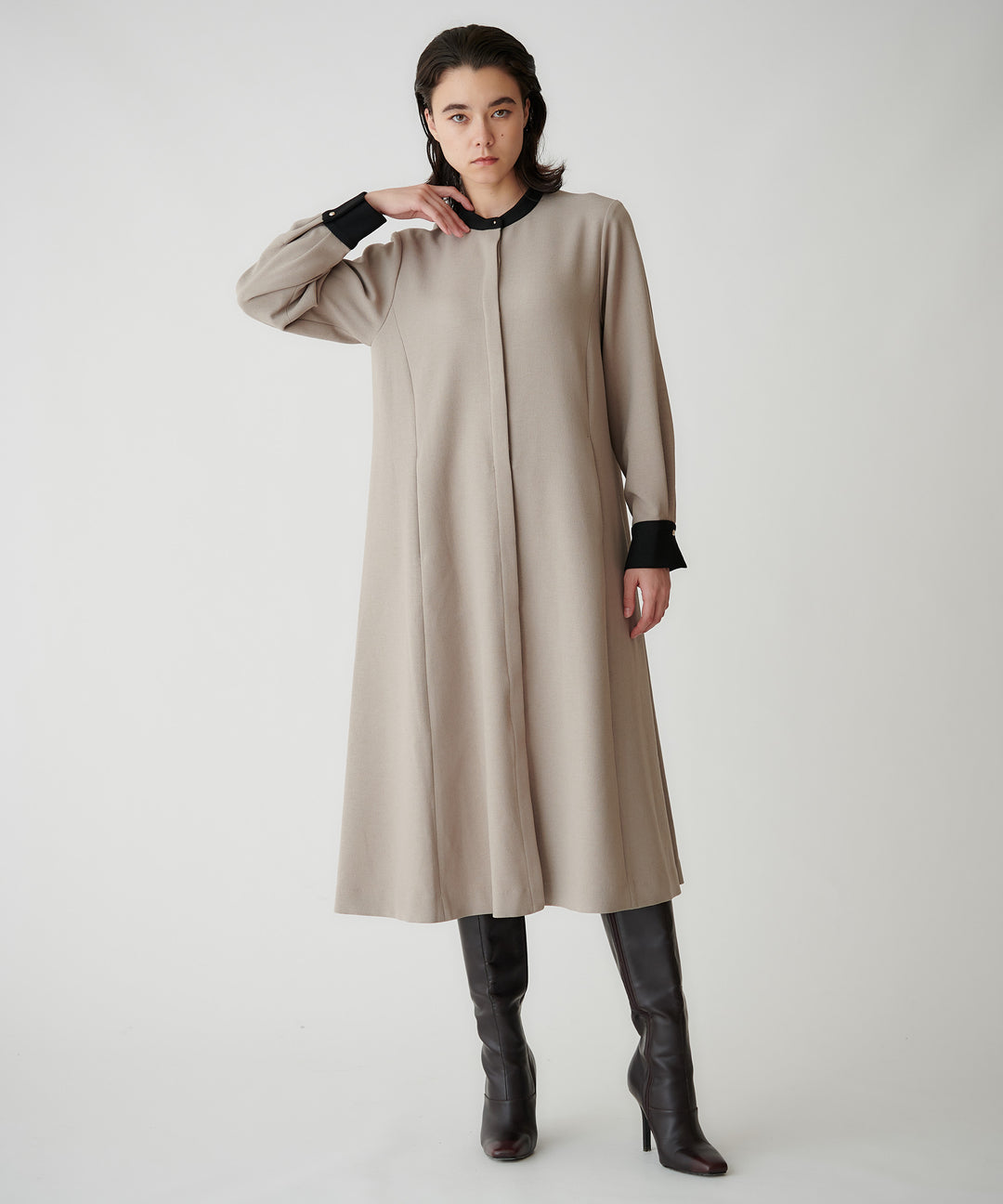 配色デザインワンピース