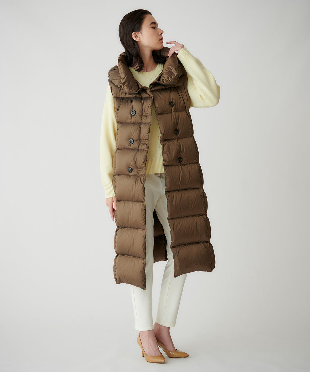 モデル H：172cm / 38 / モカ