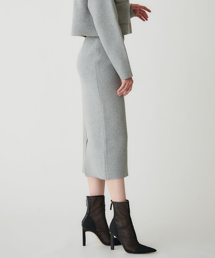 接結ニットミニマル タイトスカート