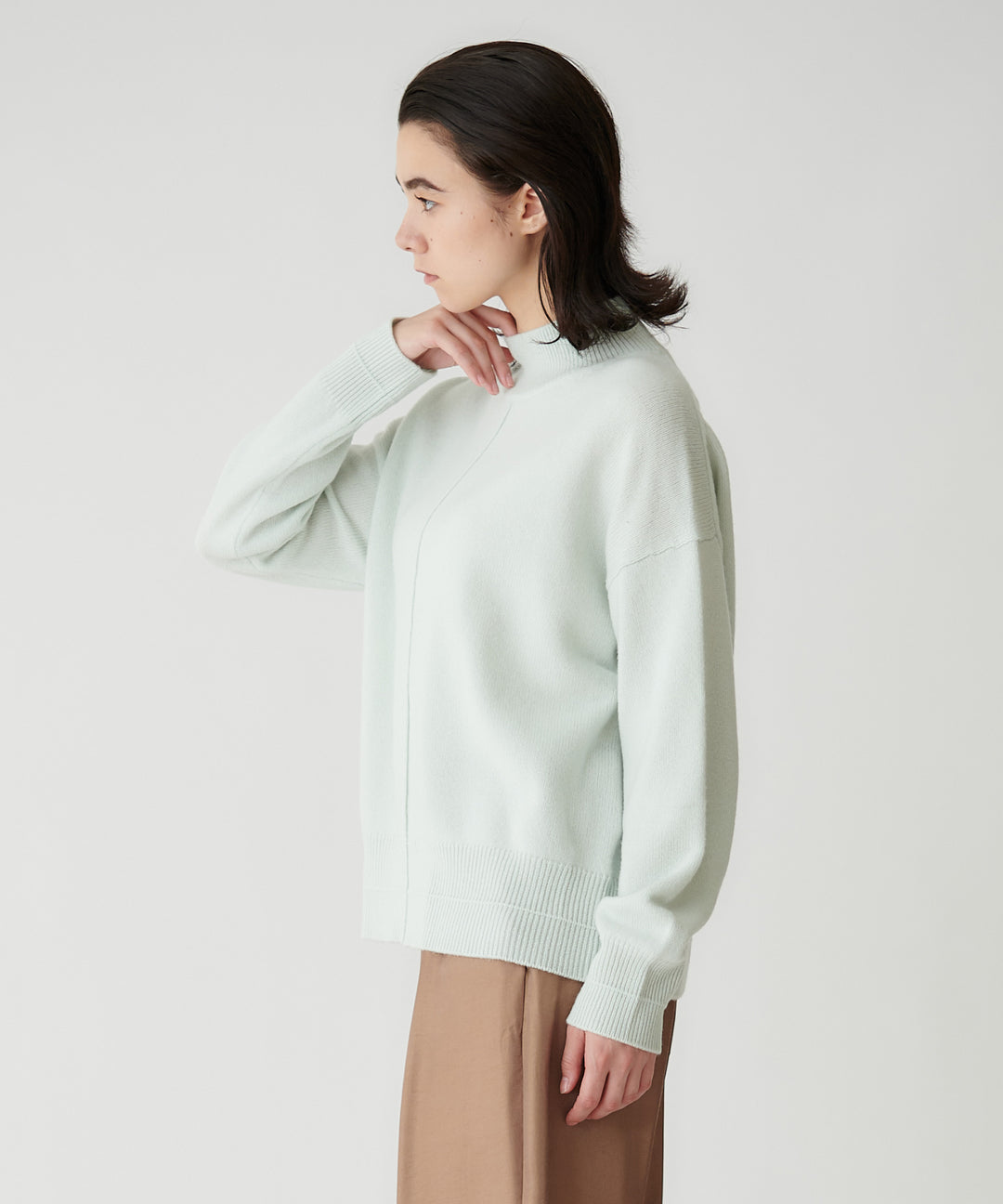 ウールカシミヤハイネックニット