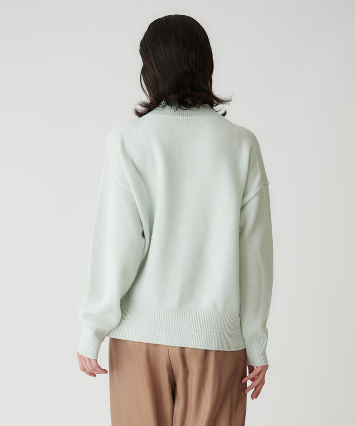 ウールカシミヤハイネックニット