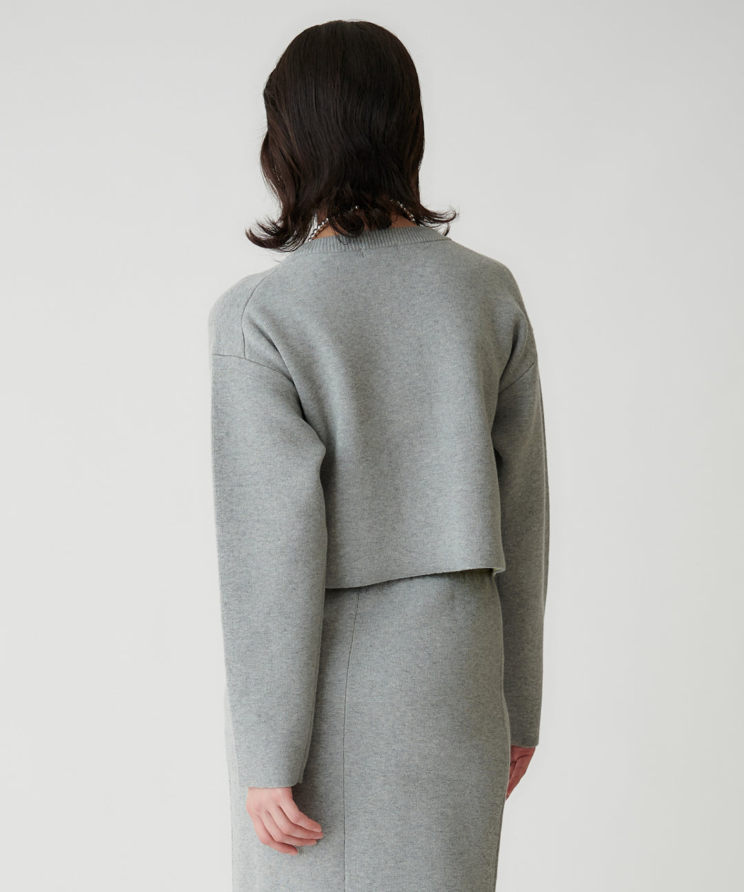 接結ニットダブルポケットカーディガン