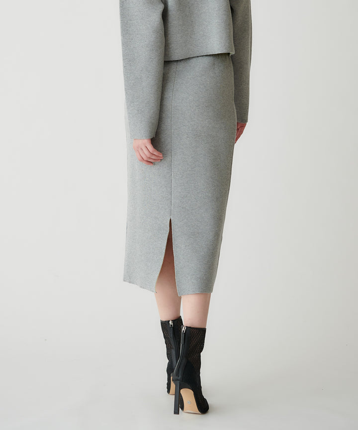 接結ニットミニマル タイトスカート