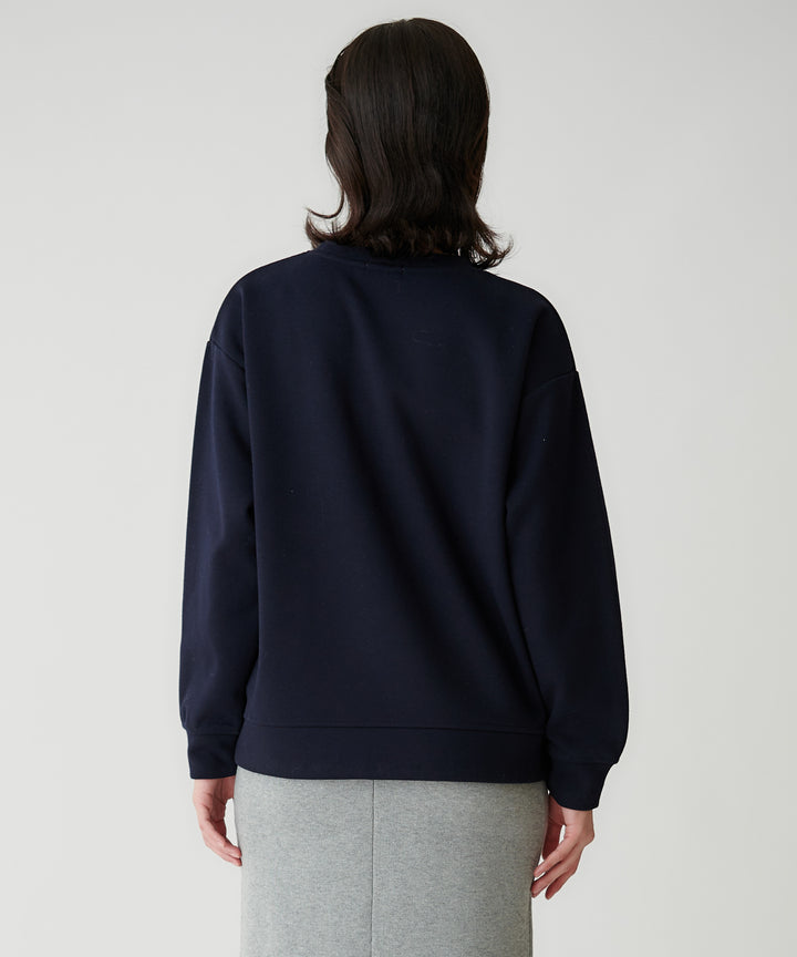 ボンバー裏毛 BIGハートモチーフスウェット