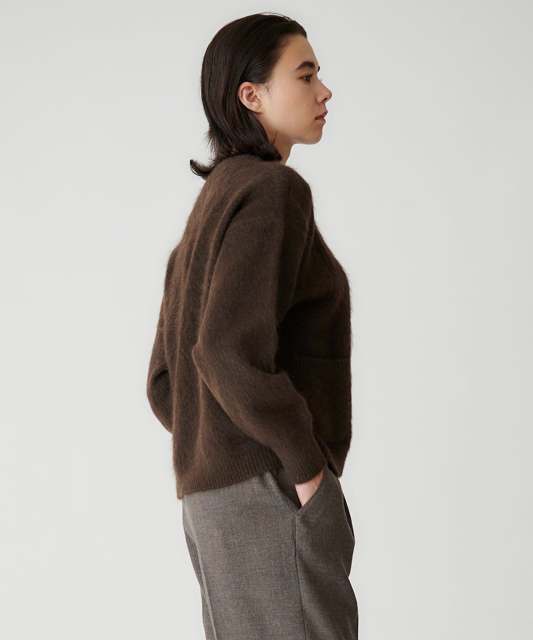 YAK混ポケットニット