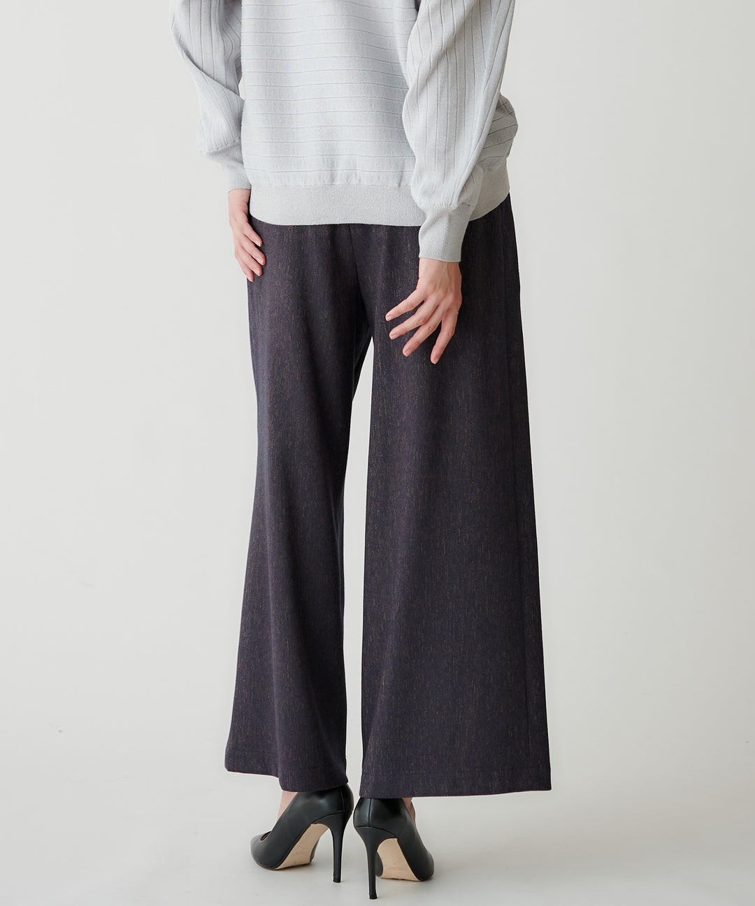 ウールライクワイドパンツ