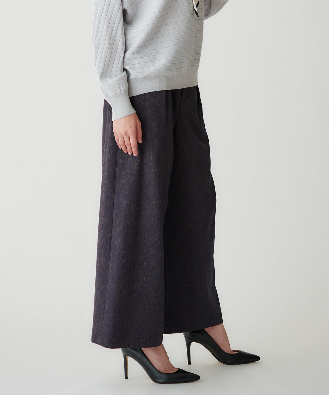 ウールライクワイドパンツ