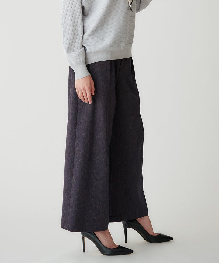 ウールライクワイドパンツ