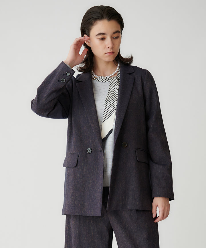 ミックスツイードオーバーサイズジャケット